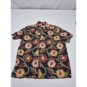 Saturdays New York City Shirt Men's Small Multicolor Floral AOP Button Up